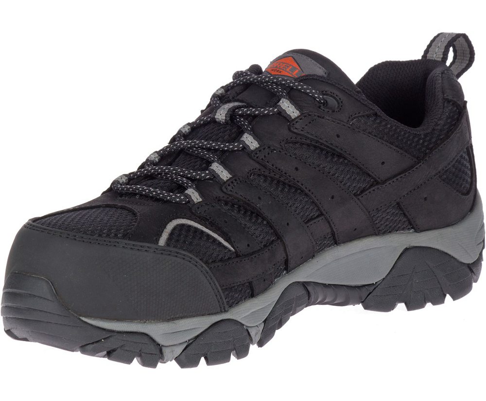 Tenis Homem - Merrell Moab Vertex Vent Comp Toe Wide Width - Pretas - BWG851324